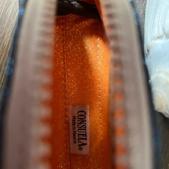 Consuela Blue Glitter Makeup Bag - Picture 3 of 4